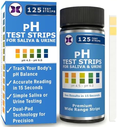 pH Test Strips for Testing Alkaline and Acid Levels in The Body. Track & by JustFitter