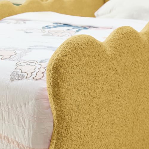 KEIKI Twin Size Boucle Platform Bed - Image 6