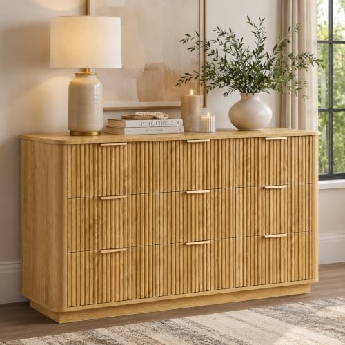 win2win 55" Fluted 9 Drawer Dresser by WIN2WIN
