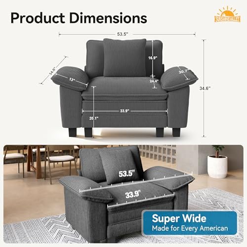 SUNSHINE VALLEY 1-Seat Modular Couch Accent Chair Sofa - Image 2