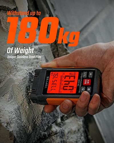 Wood Moisture Meter, TopTes Digital Moisture Meter TS-630, Handheld Humidity - Image 4