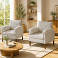 Accent Chairs Set of 2, Modern Upholstered Corner Chair by Unknown