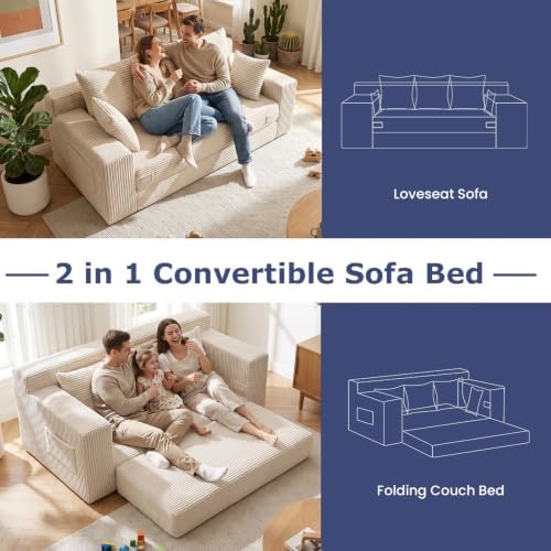 cidludto 3 Seater Boneless Couch - Image 6