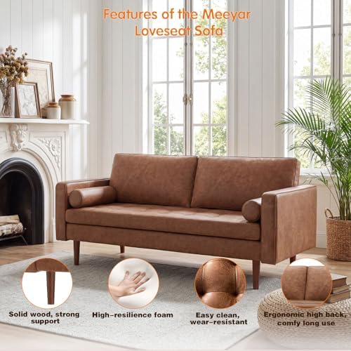 Faux Leather Couch - Image 6