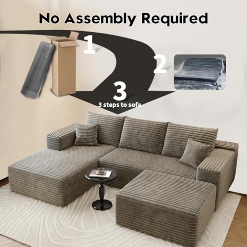 Settab 95" Boneless Couch Modular Sectional Sofa - Image 5