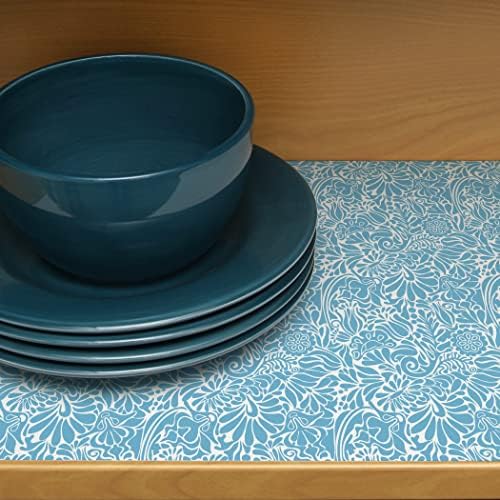 Con-Tact Brand Creative Covering, Self-Adhesive Shelf Liner, Batik Blue - Image 4