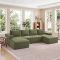 Skepphlay 133" U Shaped Couch, Boneless Sectional Couches by Unknown