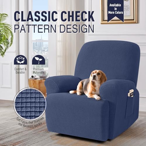 TAOCOCO Stretch Recliner Chair Covers 4 Piece - Image 2
