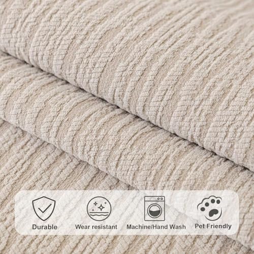 Soft Waterproof Chenille Cover Washable, Non Slip Sectional Sofa Covers - Image 4