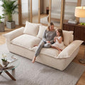 JUIKURY 70" Convertible Corduroy Sofa Bed, Boneless Foldable Loveseat Sleeper by Unknown