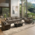 HERA'S HOUSE 3 Pieces Modular Cloud Couch and Chair Set Setional Sofa by HERASHOUSE