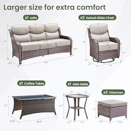 Luxury Patio Furniture Set 7pcs - Image 2