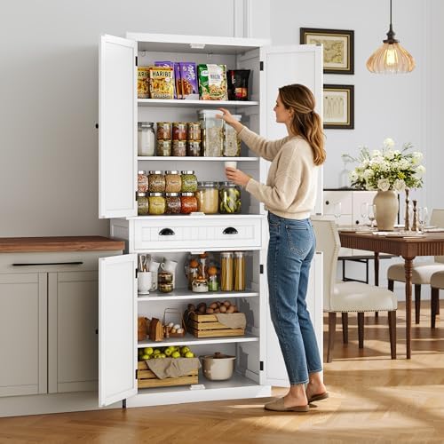 ARTPOWER 72" Tall Freestanding Pantry & Kitchen Storage Cabinet - Image 3