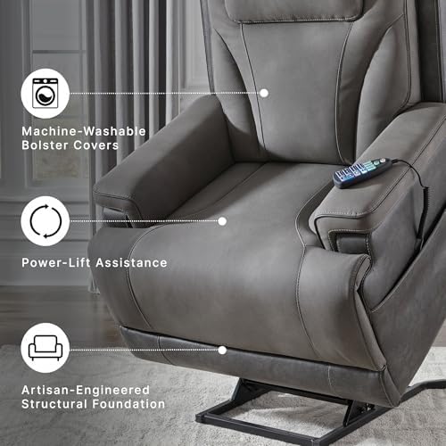 Signature Design by Ashley Power Lift Recliner - Image 4