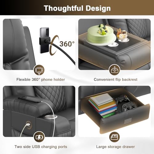 YONISEE 3 Seat Recliner Sofa - Image 4