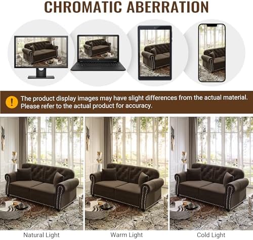 31.5" Velvet Ottoman for Modular Sofa Set, Upholstered Footrest Bench - Image 5