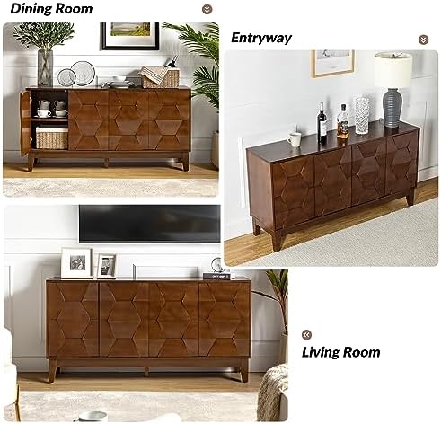 HULALA HOME Mid Century Sideboard Buffet Cabinet - Image 5