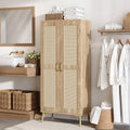 JASIWAY Tall Bathroom Storage Cabinet 57" Rattan Pantry Cabinet by JASIWAY