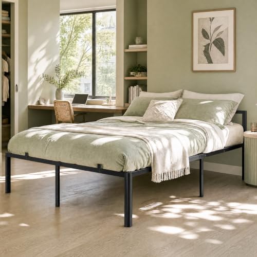 Full Size Bed Frame, 14 Inch Heavy Duty Metal Platform Bed Frame, Noise Free - Image 4