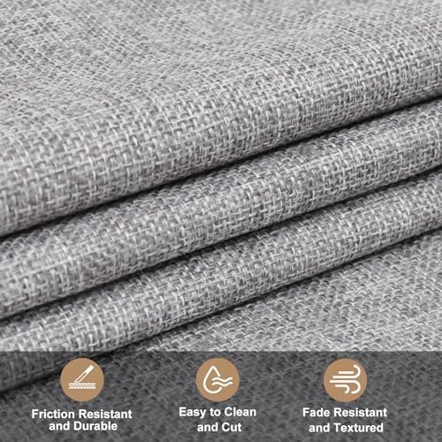 Heavy Linen Fabric 40x57 Inches, 1.2mm Thickness, Plain Solid Color Cloth - Image 3