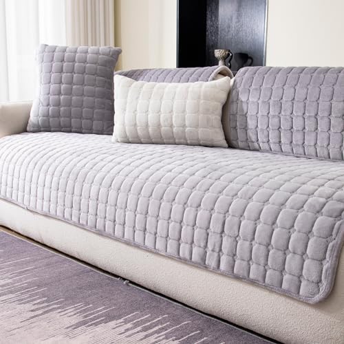 Sectional Velvet Couch Covers for 1 Seat, 27.6"x27.6" by MDSASFD