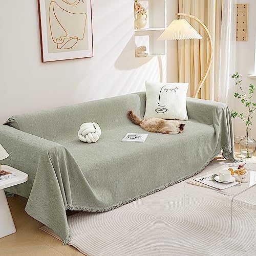 MEETSKY Sectional Couch Covers for Dog Chenille Sofa Cover, Washable Couch by MEETSKY