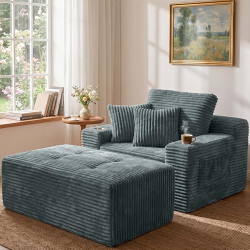 66" Oversized Boneless Chaise Lounge Chair by SOULYIZY