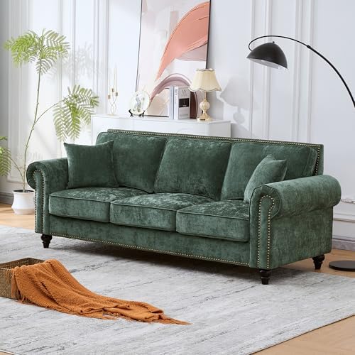 KEIKI 87" Oversized Chenille Sofa - Image 3