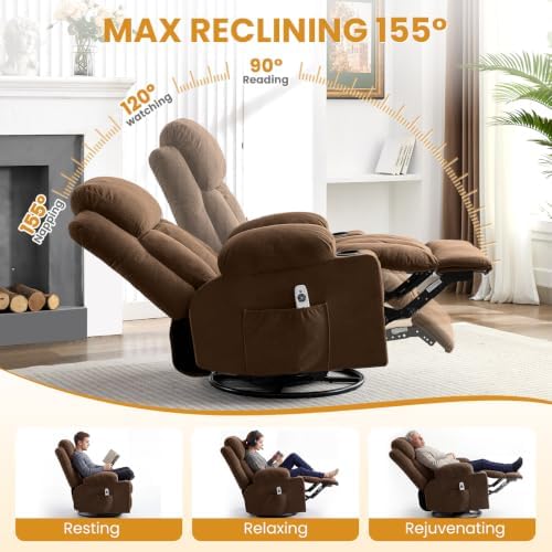 Swivel Rocker Recliner Chair - Image 4