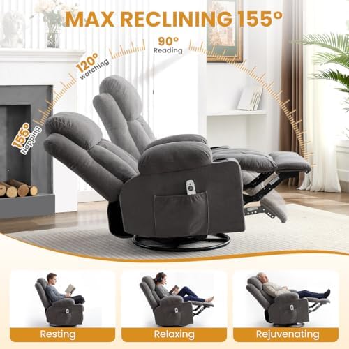 Swivel Rocker Recliner Chair - Image 3