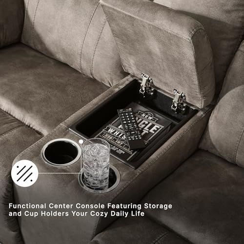 Signature Design by Ashley Wall Hugger Reclining Loveseat - Image 7