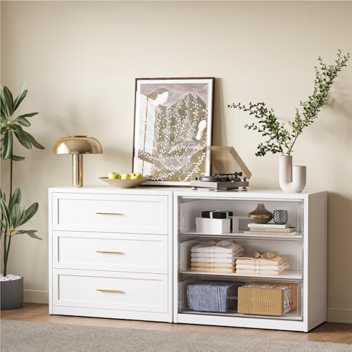COFaR Metal Dresser for Bedroom, Dressers & Chests of Drawers for Nightstand by COFAR