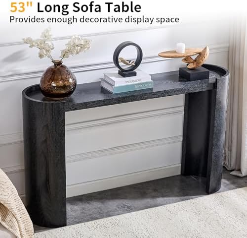 53" Console Table for Entryway, Long Sofa Entrance Table - Image 4