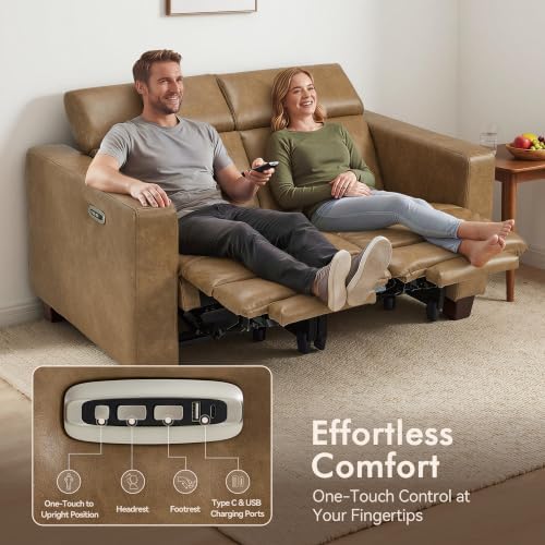 MCombo Zero Wall Hugger Power Loveseat Recliner Sofa - Image 6