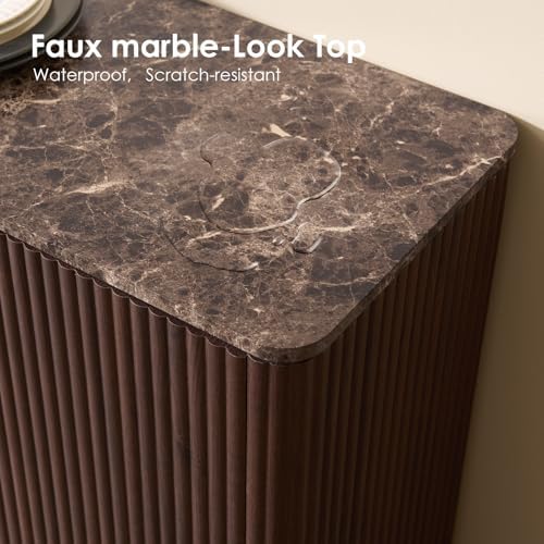 34" Fluted Sideboard Cabinet - Image 4