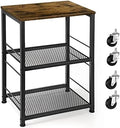 OYEAL Small Nightstand Industrial Square End Table by OYEAL