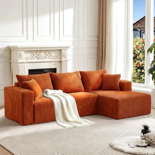 93" Boneless Couch, Modular Sectional Sofa by Yimilife