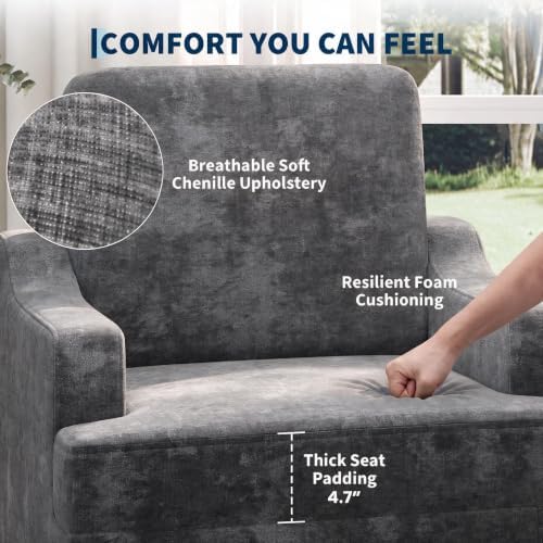 Garvee 2Pcs Accent Chair, Upholstered Armchair - Image 5