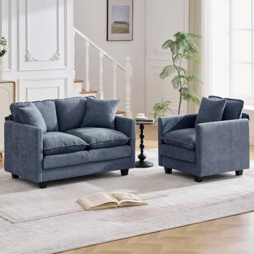 Cloud 2 Pieces Sofa Set, 1+2 Seater Couch, Modern Sofas Sets by HOCAT
