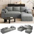 ONEMMLION 106" L-Shaped Cloud Boneless Couch by ONEMMLION