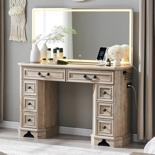 T4TREAM 48" Farmhouse Vanity Desk by T4TREAMFurniture