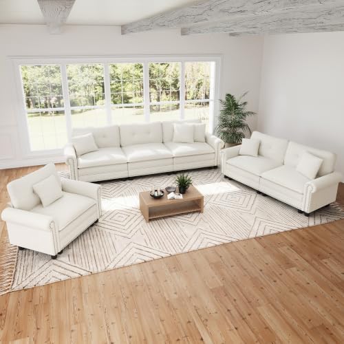 SUNSHINE VALLEY Modular Sectional Sofa Set Living Room 3-Piece Deep Seats by SUNSHINEVALLEY
