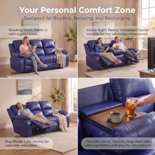 Leather Recliner Sofa，Reclining Sofa - Image 3