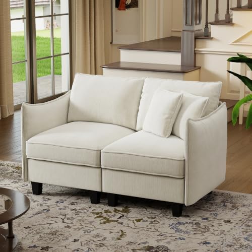 WorthFurni 56.13" Loveseat, Modular Sectional Sofa Couches by Unknown