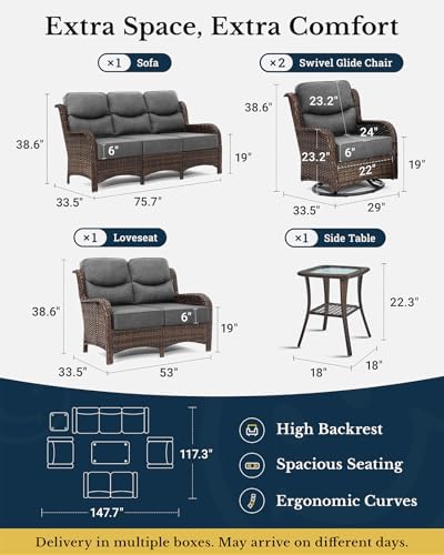 HILLGA Luxury Outdoor Patio Furniture Set - Image 3