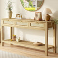 SUPERJARE Rattan Console Sofa Table by SUPERJARE