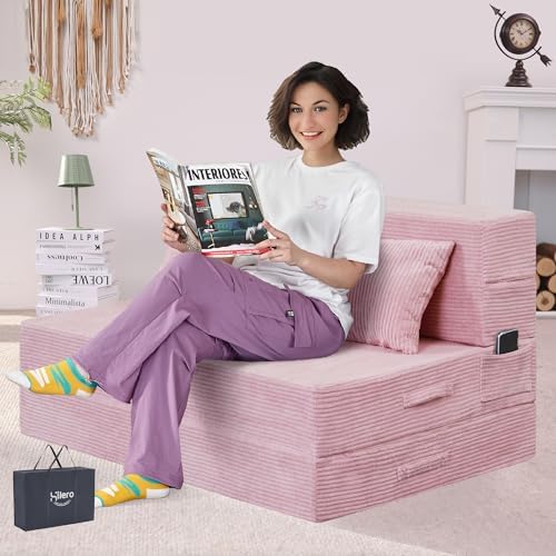 Folding Sofa Bed, Convertible Sleeper Chair Bed, Floor Sofa by HILERO