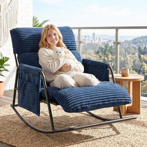 Oversized Corduroy Rocking Chair by PATAVOT