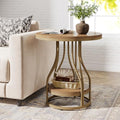 Round 2-Tier End Table, Small Side Table by Tribesigns