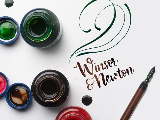 Winsor & Newton Calligraphy Ink, 30ml(1-oz) Bottle, Yellow Ochre